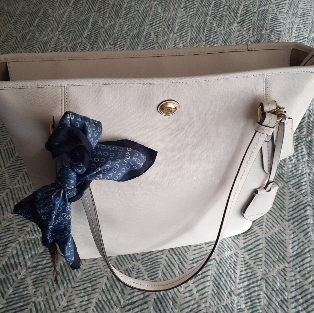 Coach Tote - White